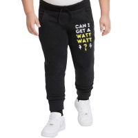 Can I Get A Watt Watt - Electrician Funny Gift Youth Jogger | Artistshot