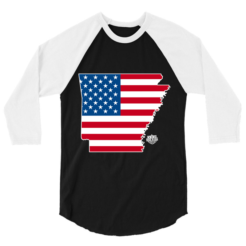 Arkansas Made In The Usa 3/4 Sleeve Shirt | Artistshot