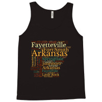 Arkansas Map And Cities Tank Top | Artistshot