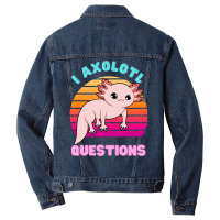 I Axolotl Questions 1 Men Denim Jacket | Artistshot