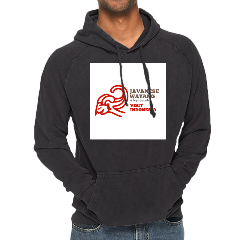 Javanese Wayang Visit Indonesia Poster Vintage Hoodie | Artistshot