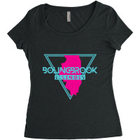 Bolingbrook Illinois Retro Vintage Triangle Il Women's Triblend Scoop T-shirt | Artistshot