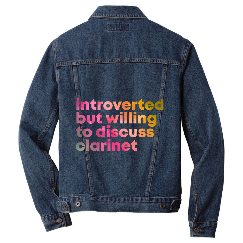 Clarinet Player-hm6sx Men Denim Jacket | Artistshot