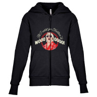 All I Want For Christmas Is Woooo! (with Shades!) Youth Zipper Hoodie | Artistshot