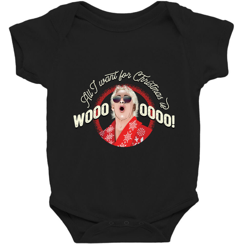 All I Want For Christmas Is Woooo! (with Shades!) Baby Bodysuit | Artistshot