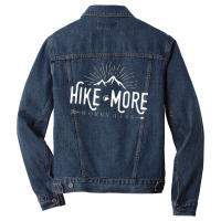 Hike More Worry Less Men Denim Jacket | Artistshot