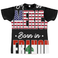 Made In America Born In Lebanon Proud Latvian American Graphic T-shirt | Artistshot