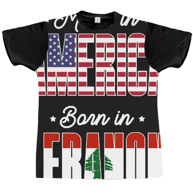 Made In America Born In Lebanon Proud Latvian American Graphic T-shirt by gaugebayou45 | Artistshot