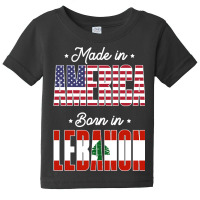 Made In America Born In Lebanon Proud Latvian American Baby Tee | Artistshot