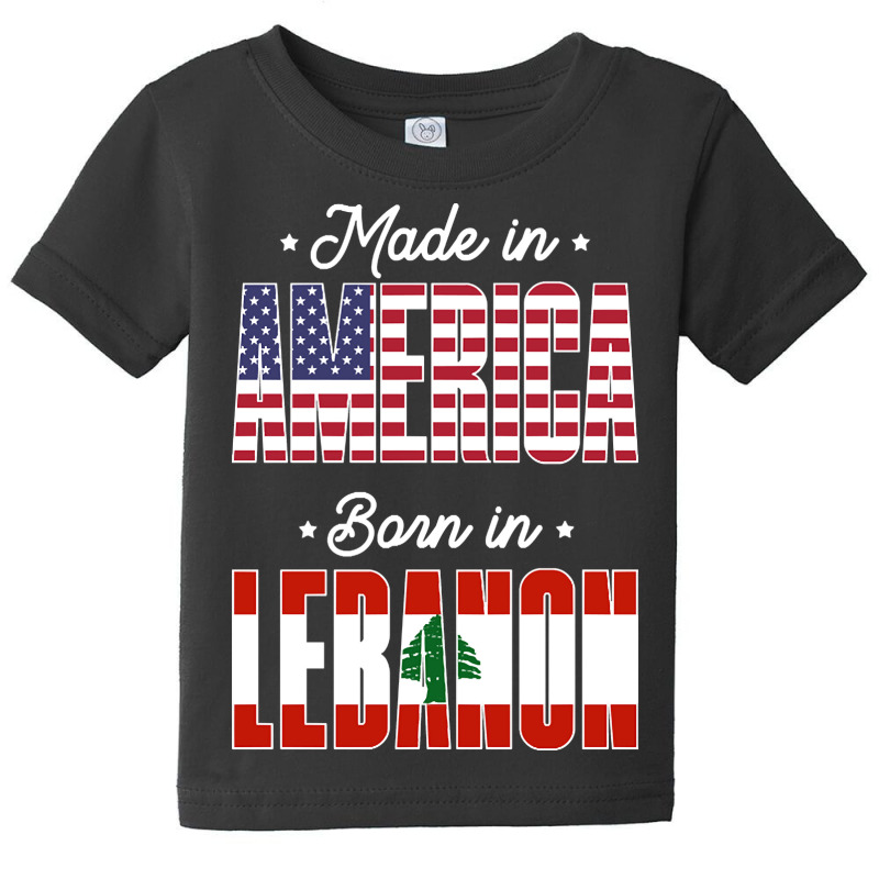 Made In America Born In Lebanon Proud Latvian American Baby Tee by gaugebayou45 | Artistshot