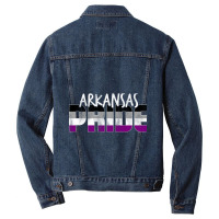 Arkansas Pride Asexual Flag Men Denim Jacket | Artistshot