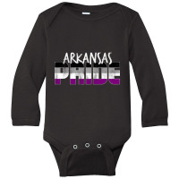 Arkansas Pride Asexual Flag Long Sleeve Baby Bodysuit | Artistshot