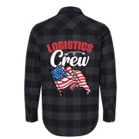 Awesome Logistics Crew A Logistician Humor Warehouse Worker Flannel Shirt | Artistshot