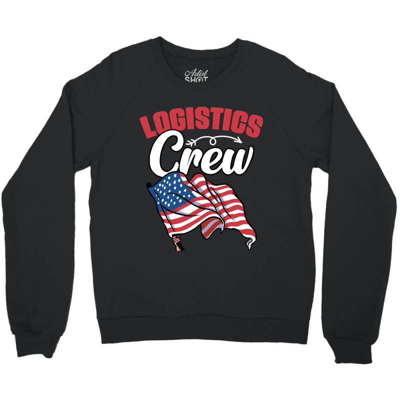 Awesome Logistics Crew A Logistician Humor Warehouse Worker Crewneck Sweatshirt by templetracking23 | Artistshot