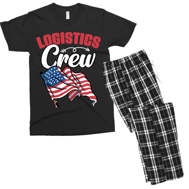 Awesome Logistics Crew A Logistician Humor Warehouse Worker Men's T-shirt Pajama Set by templetracking23 | Artistshot