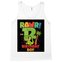 12 Birthday Dinosaur Poster Girl Tank Top | Artistshot