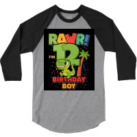 12 Birthday Dinosaur Poster Girl 3/4 Sleeve Shirt | Artistshot