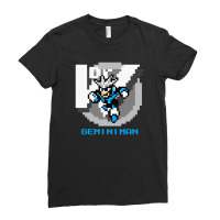 Gemini Man With Blue Text Ladies Fitted T-shirt | Artistshot