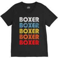 Boxer Dog Mom. Perfect Present For Mother Dad Friend Him Or Her V-neck Tee | Artistshot