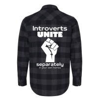 Introverts Unite Separately In Your Own Homes 1 Flannel Shirt | Artistshot