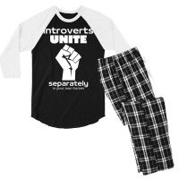 Introverts Unite Separately In Your Own Homes 1 Men's 3/4 Sleeve Pajama Set | Artistshot