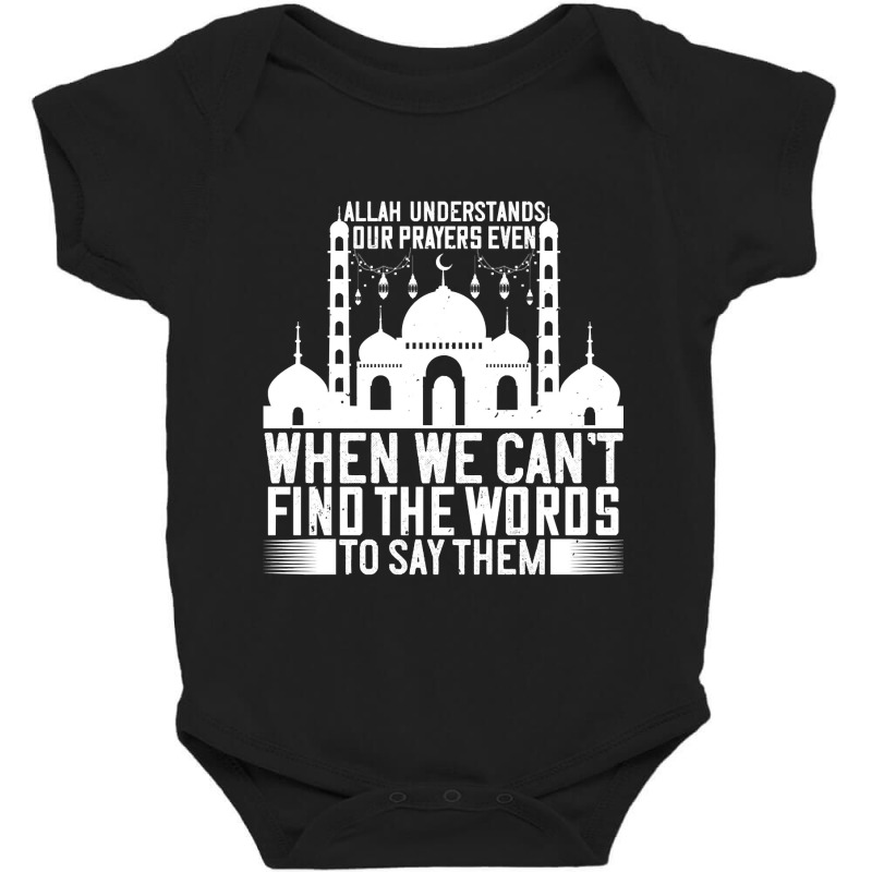 Allah Understands Our Prayers - Islam Quote Design Baby Bodysuit by reallyfemales1 | Artistshot