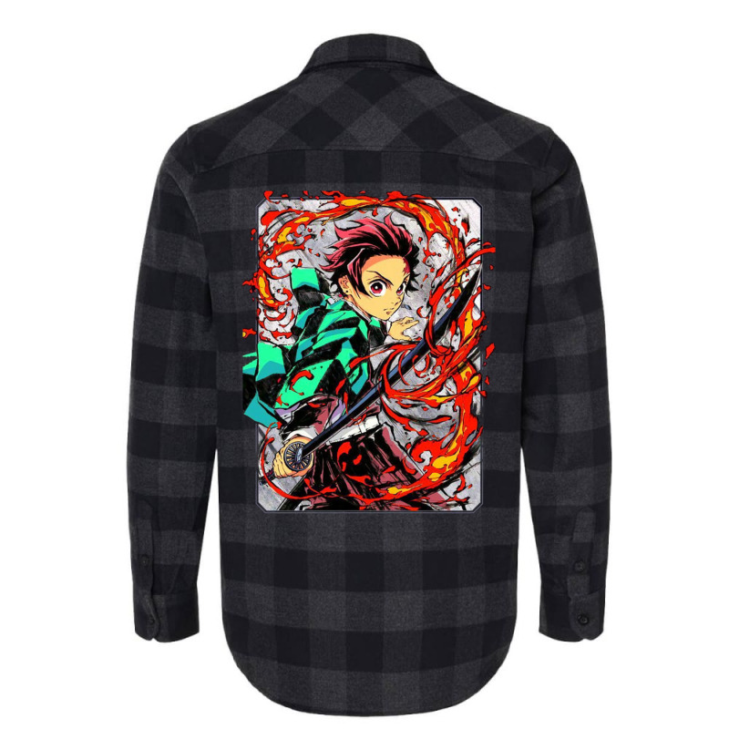 Hinokami Kagura Tanjiro Flannel Shirt | Artistshot