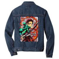 Hinokami Kagura Tanjiro Men Denim Jacket | Artistshot