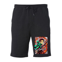 Hinokami Kagura Tanjiro Fleece Short | Artistshot