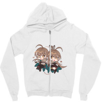 Nanashi Mumei Zipper Hoodie | Artistshot