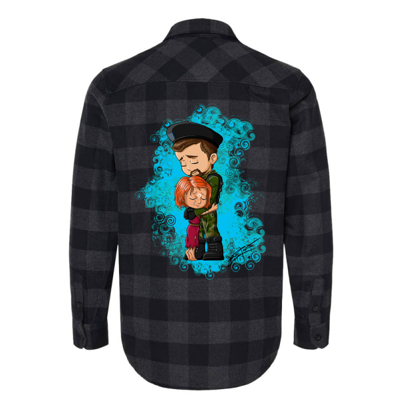 Irisa And Nolan Hugging Flannel Shirt by nessahlngrids | Artistshot