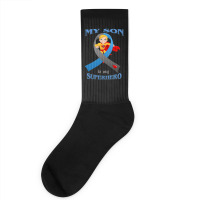 Diabetes My Son Is My Superhero Socks | Artistshot