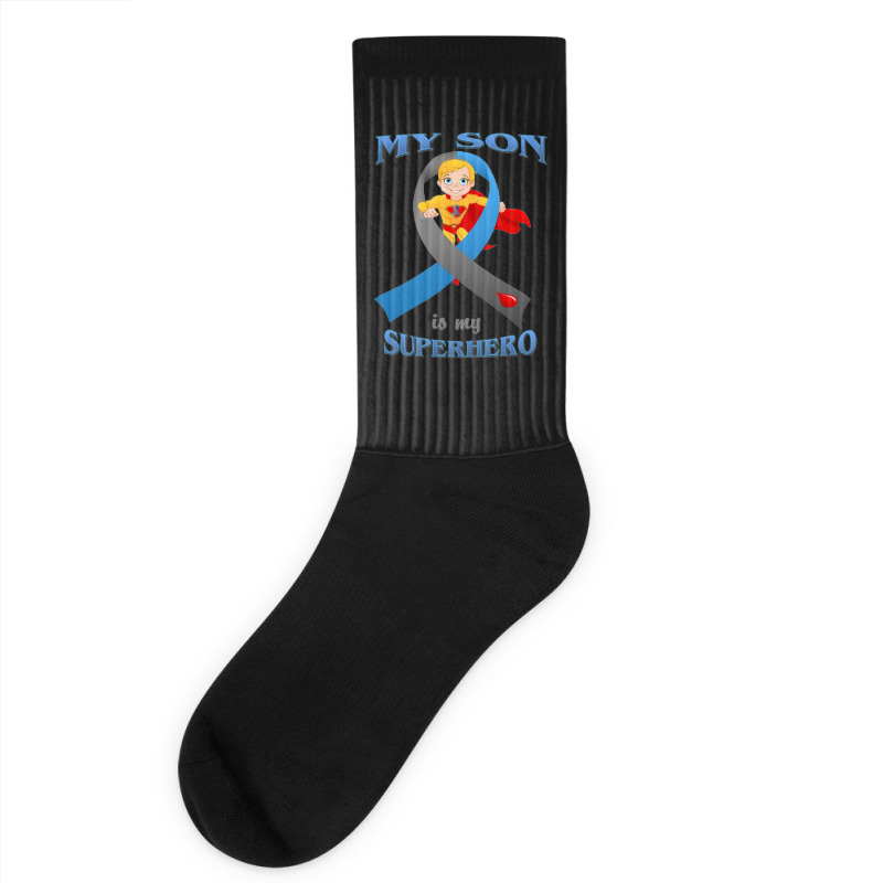 Diabetes My Son Is My Superhero Socks by hoainv | Artistshot