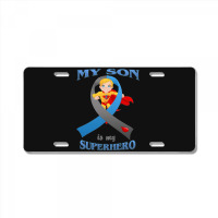 Diabetes My Son Is My Superhero License Plate | Artistshot