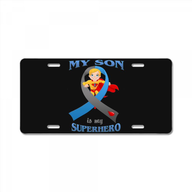 Diabetes My Son Is My Superhero License Plate by hoainv | Artistshot