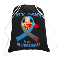 Diabetes My Son Is My Superhero Drawstring Bags | Artistshot