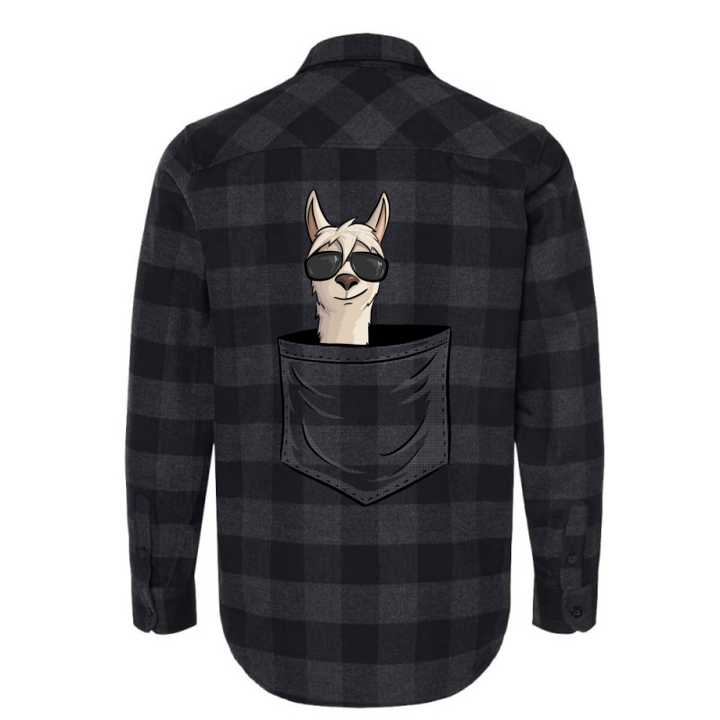 Hipster Alpaca With Sunglasses  Casual Llama In Pocket Flannel Shirt | Artistshot