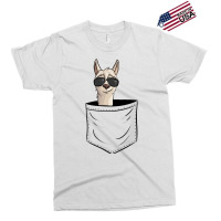 Hipster Alpaca With Sunglasses  Casual Llama In Pocket Exclusive T-shirt | Artistshot