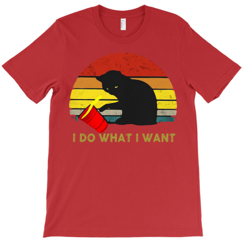 I Do What I Want Retro Cat T-Shirt by fanteeseylas | Artistshot