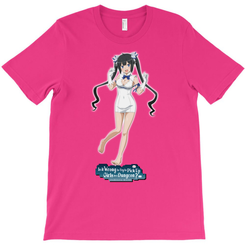 Is It Wrong To Try To Pick Up Girls In A Dungeon Anime T-Shirt by nessahlngrids | Artistshot