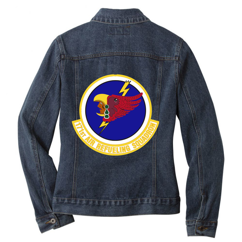 171st Air Refueling Squadron (u.s. Air Force) Ladies Denim Jacket by nourishnormally484 | Artistshot