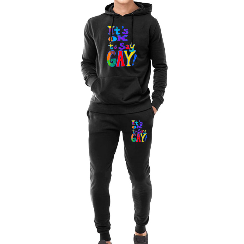 It's Ok To Say Gay Florida Gay Say Gay Trans Stay Proud Lgbt Hoodie & Jogger set by morapzebzerf | Artistshot