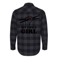 Hit Like A Girl Flannel Shirt | Artistshot