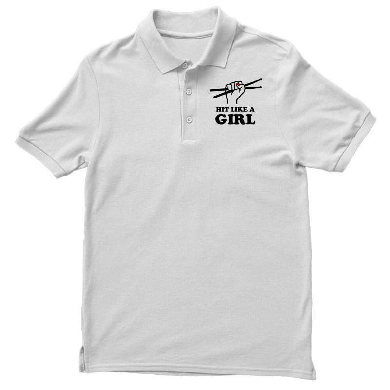 Hit Like A Girl Men's Polo Shirt | Artistshot