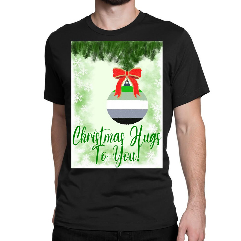 Aromantic Christmas Design - Christmas Hugs To You! Classic T-shirt by dentistdamaging500 | Artistshot