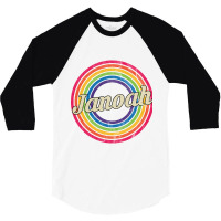 Janoah - Retro Rainbow Faded-style 3/4 Sleeve Shirt | Artistshot