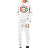 Janoah - Retro Rainbow Faded-style Hoodie & Jogger Set | Artistshot