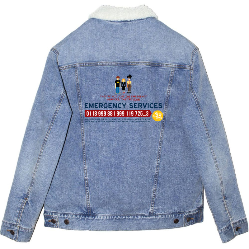 It Crowd - Emergency Services Unisex Sherpa-lined Denim Jacket | Artistshot