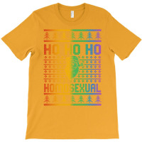 Ho Ho Ho Homosexual Christmas Holiday Lgbt Gay Ugly Design T-shirt | Artistshot