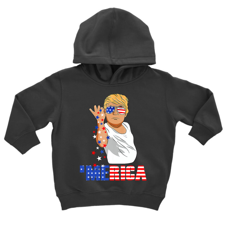 4th Of July Funny Merica Toddler Hoodie | Artistshot